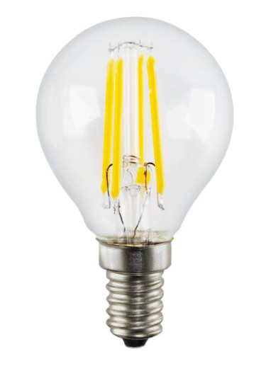 FANCY ROUND CLEAR E14 DIMMABLE LAMP 2700K